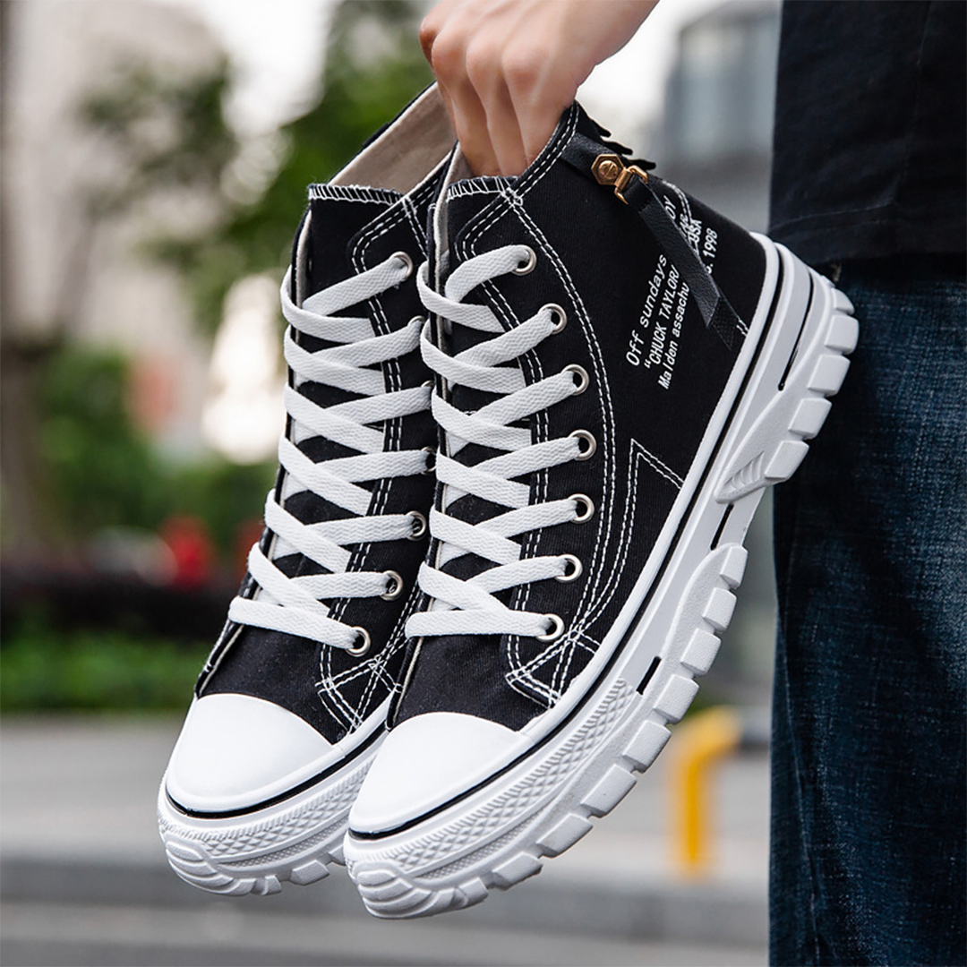 Sneakers voor heren, casual canvas, comfortabele pasvorm – Van Halen Mode