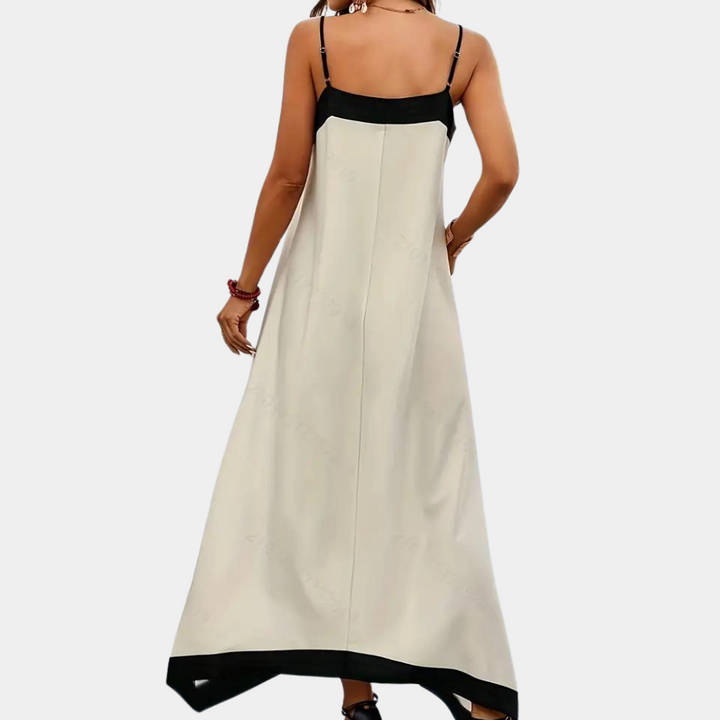 Inga - Dames maxi-jurk met spaghettiband