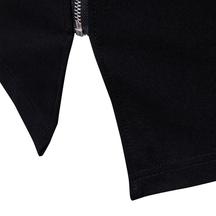 Zwarte denim rok met ritssluiting, minimalistisch ontwerp, hoogwaardige stof, modieuze dameskleding, trendy en veelzijdig voor dagelijks gebruik.