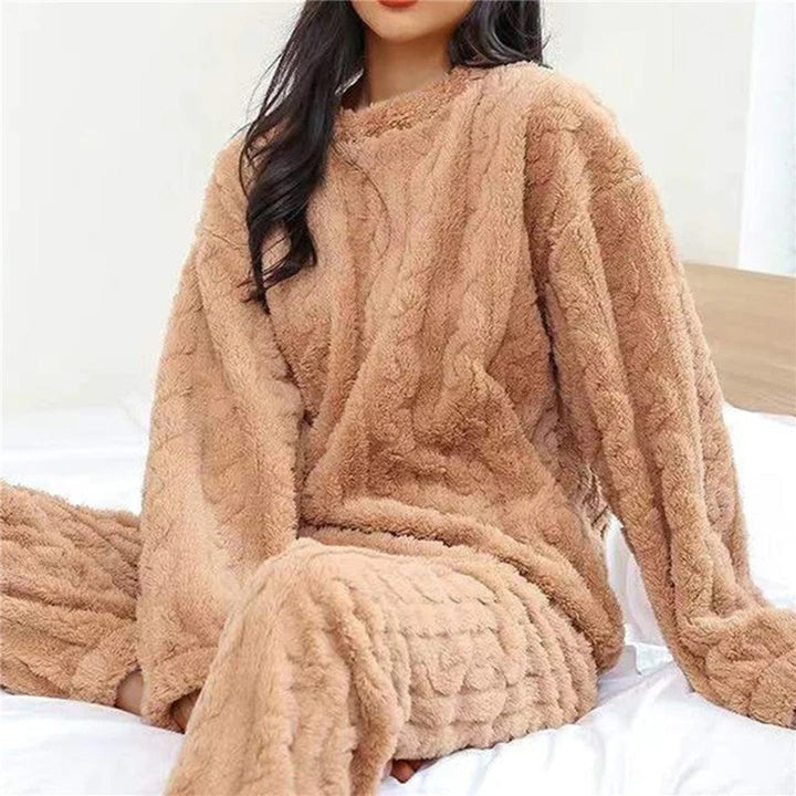 Bruine pyjama set voor dames
